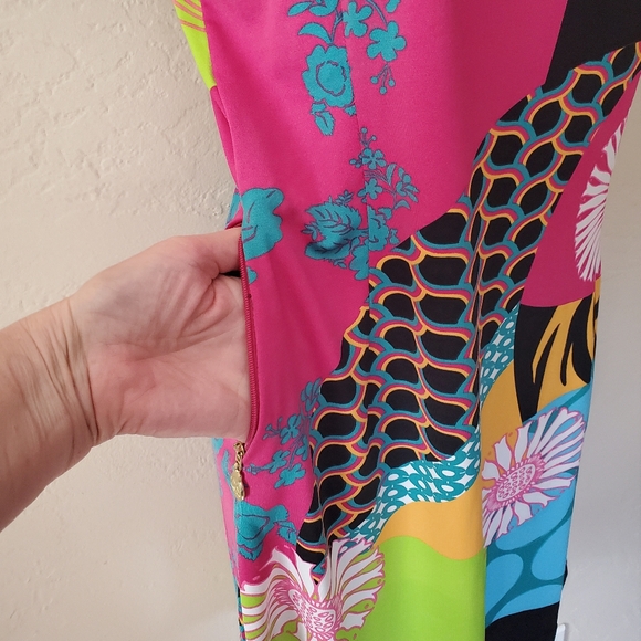 Tracy Negoshian colorful abstract dress small - Picture 9 of 9